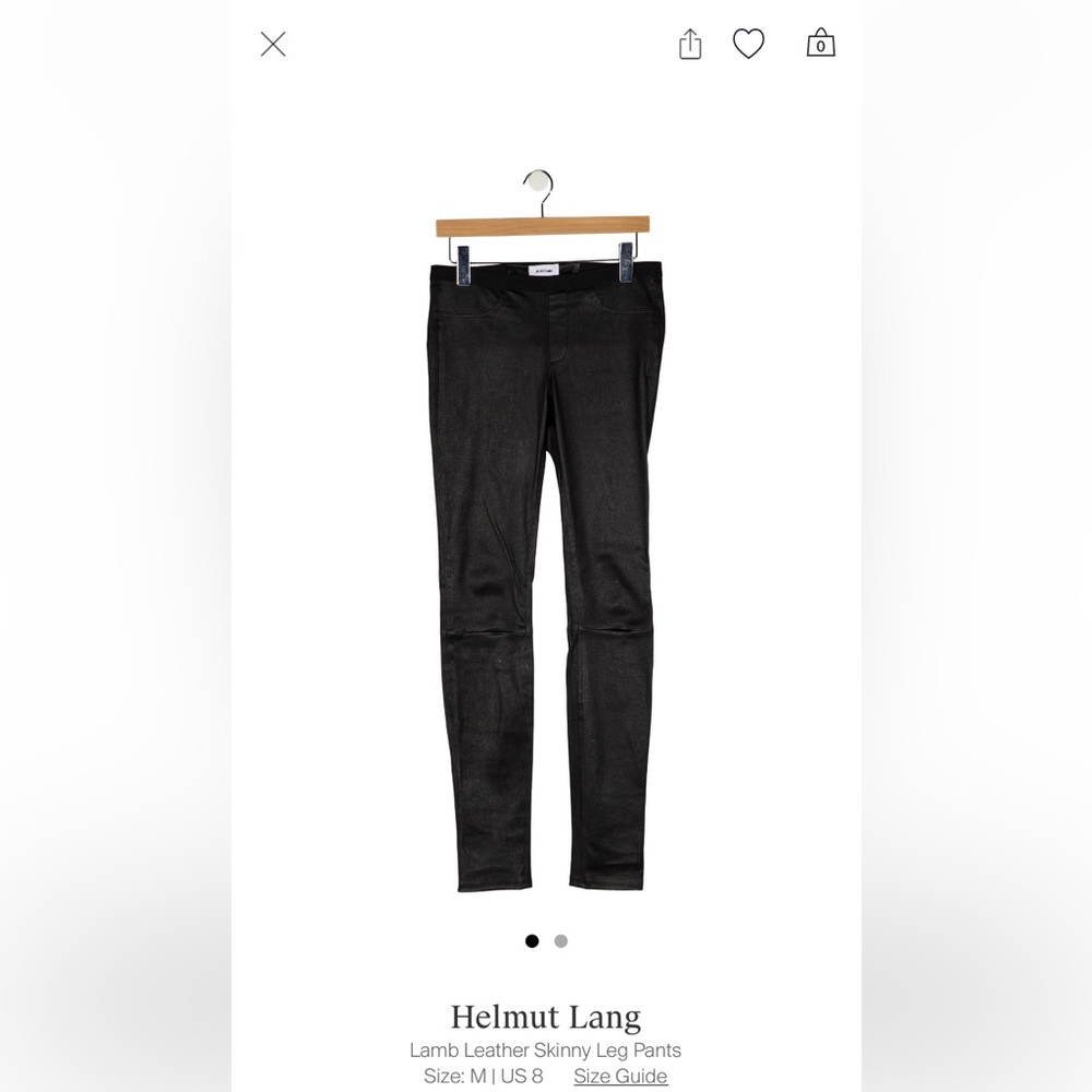 Helmut Lang soft Lamb Leather Pants!